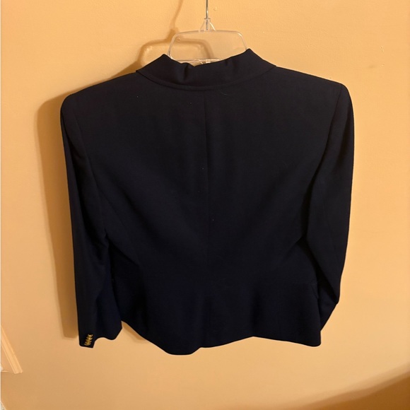 Lauren Ralph Lauren navy 100% wool crest blazer - Picture 4 of 6